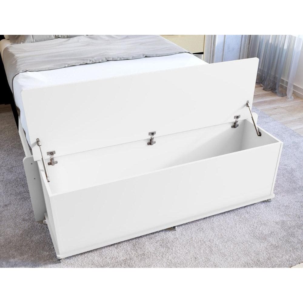 Baú Banco Elena Porta Itens Branco