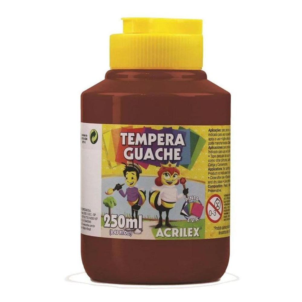 Tinta acrílica fosca marrom 250ml 531 Acrilex