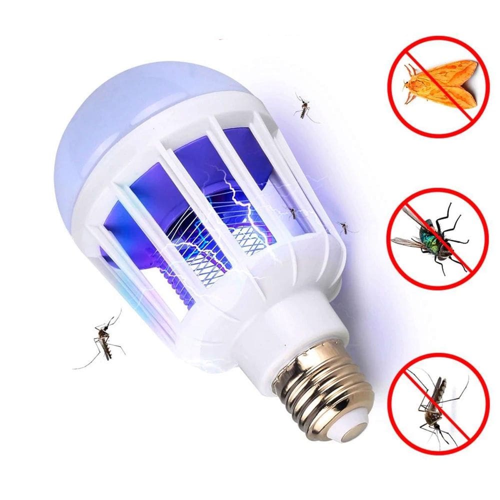 Lâmpada Armadilha Uv Mata Mosquitos Pernilongos 15W