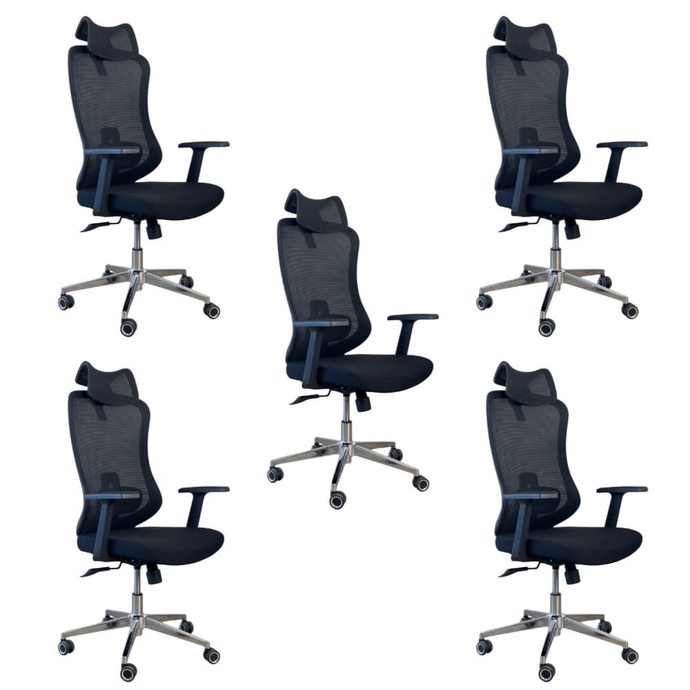 Kit 5 Cadeiras de Escritório Oficial Boss Apoio