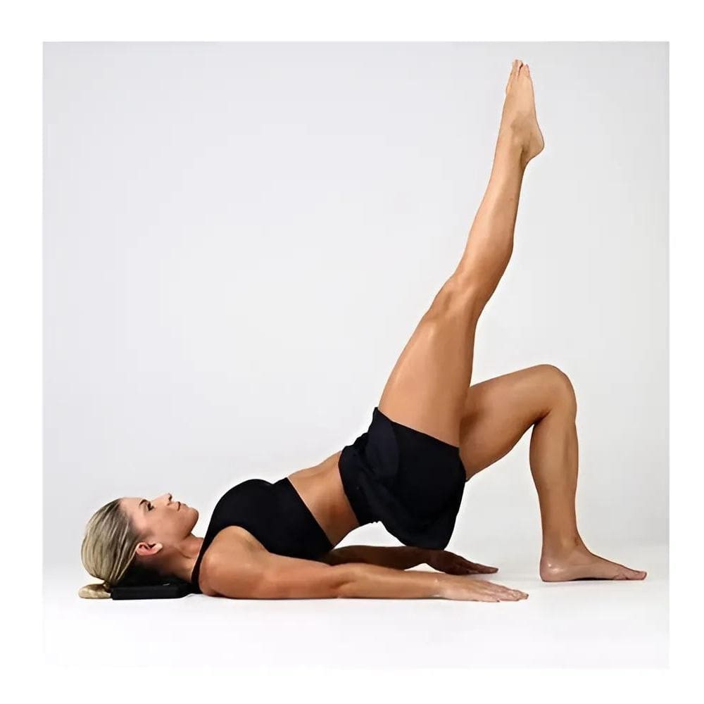 Bloco Apoio Cabeça Para Yoga E Pilates Cor Preto