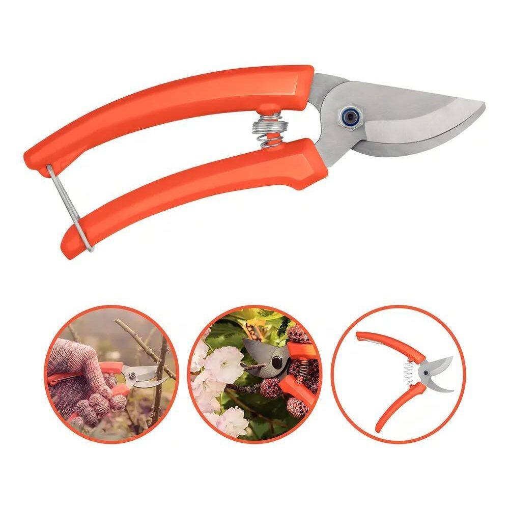 10X Tesoura De Poda Com Lâmina Metálica E Cabo Plasti-Tramo