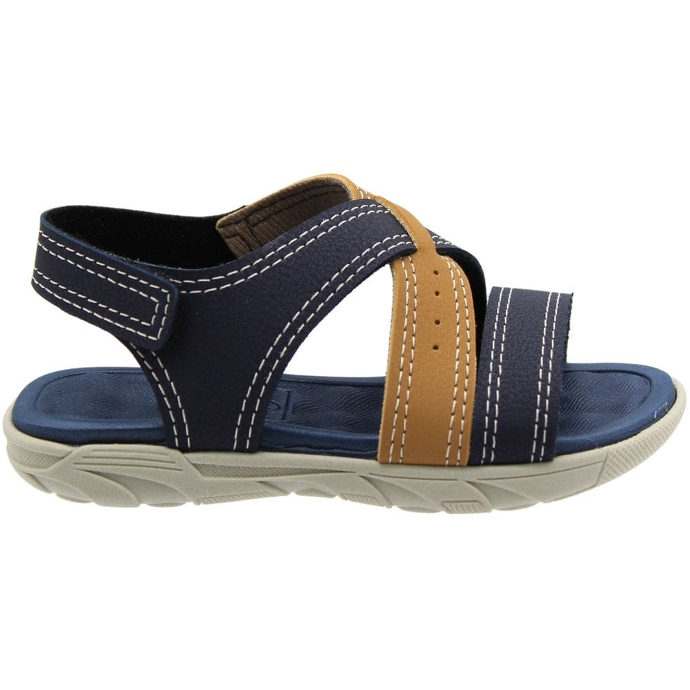 Sandália Infantil Molekinho Napa Floater Tira Colorida Menino