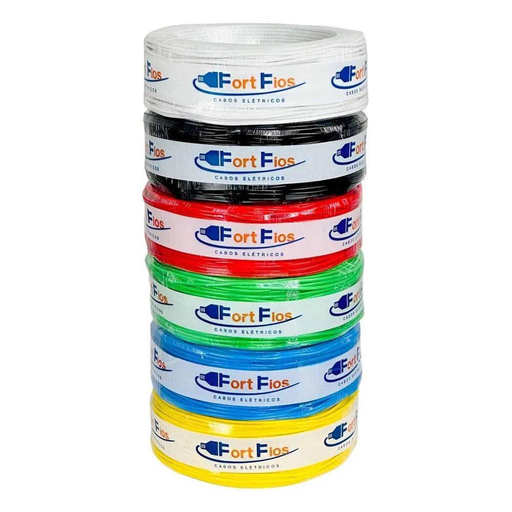 Fio Elétrico 2,5Mm Cabo Flexível 2 5Mm Rolo 50M Metros Pret