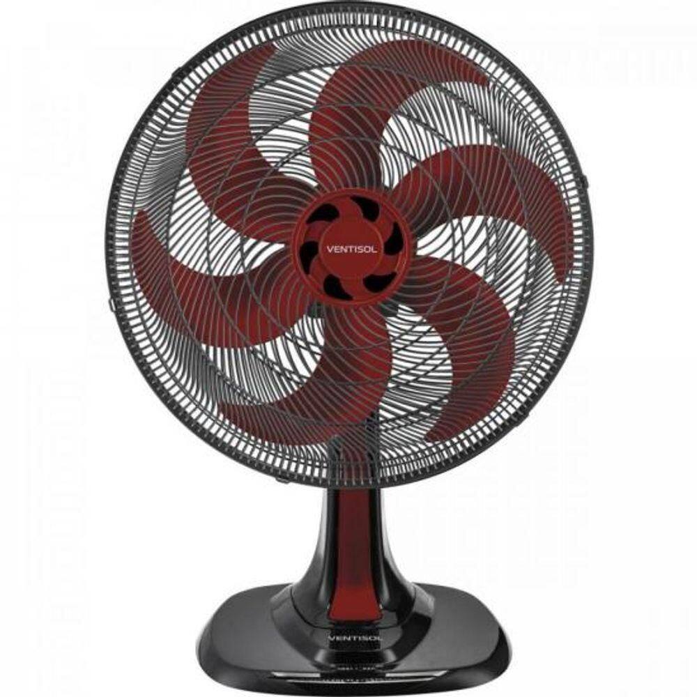 Ventilador De Mesa 40cm 220v Turbo6 Vermelho Ventisol