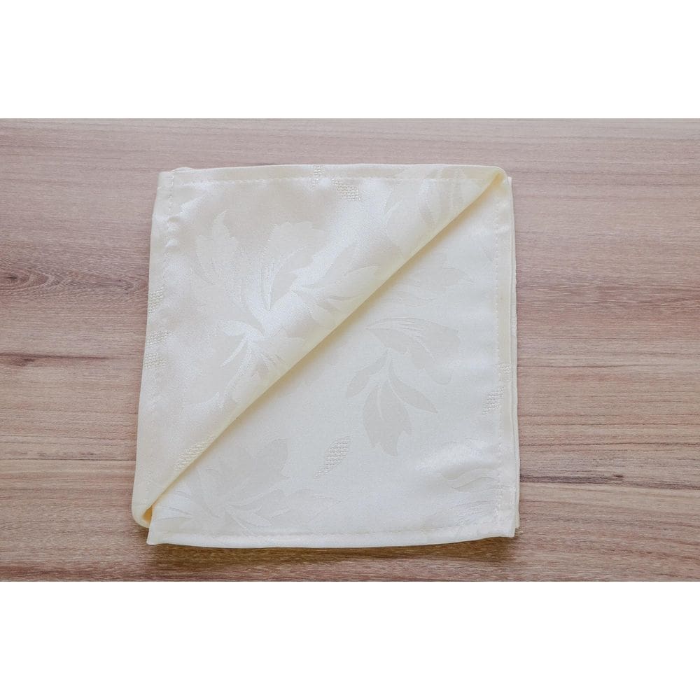 Kit 24 Guardanapo Jacquard Pérola Festa Acabamento Bainha