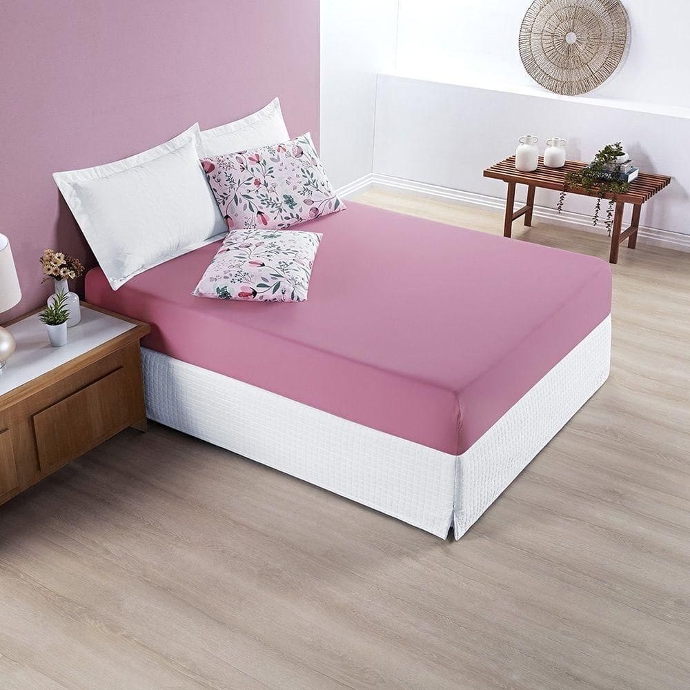 Jogo De Cama Avere 200 Fios King 03 Peças 100% Poliéster - Bothanica