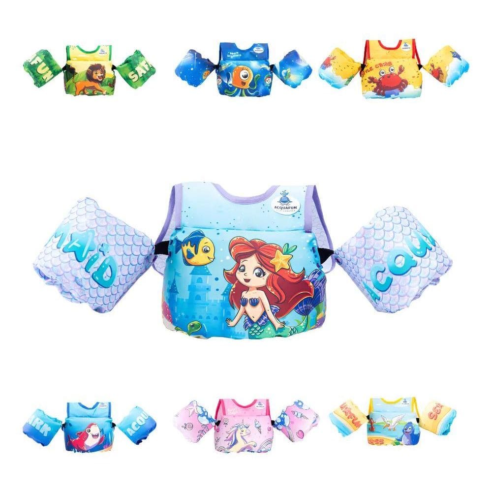 Colete Salva-Vidas Flutuador Infantil Boia Não F Mermai