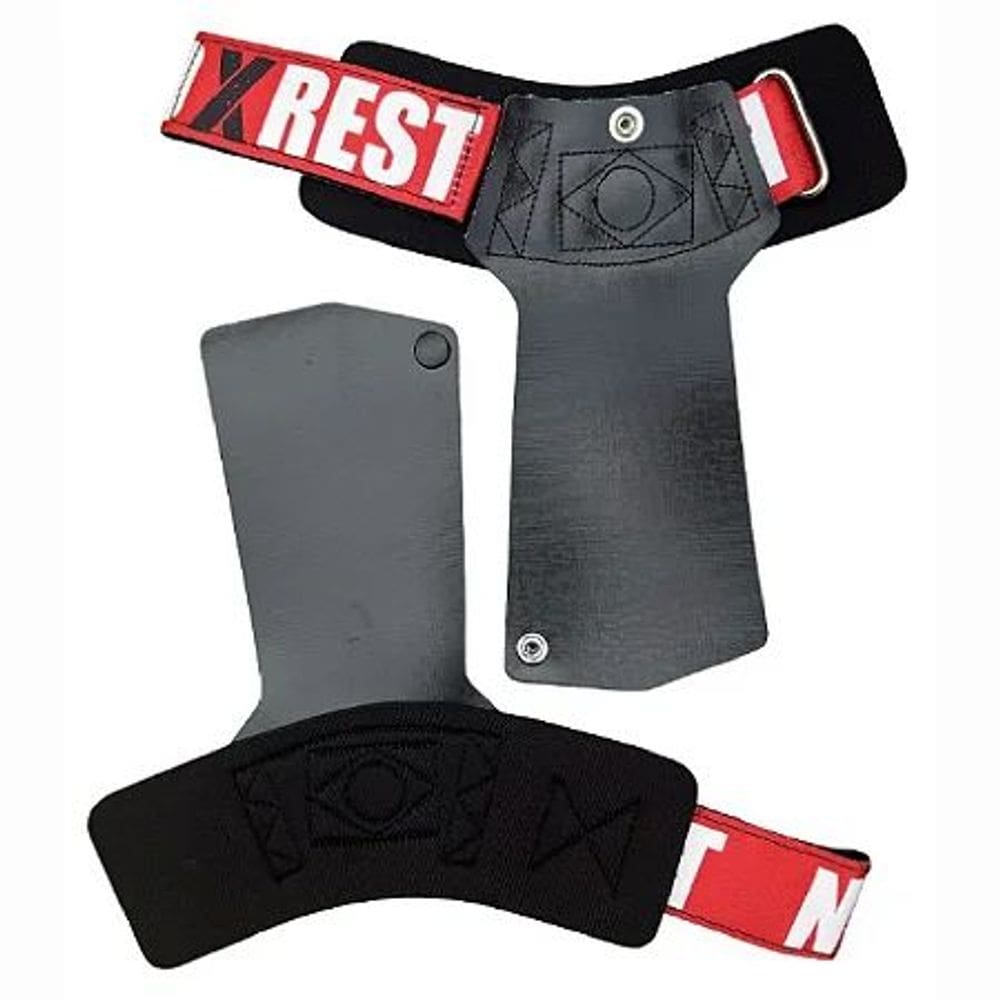 Hand Grip No Rest Base com Botão Unissex Preto Vermelho