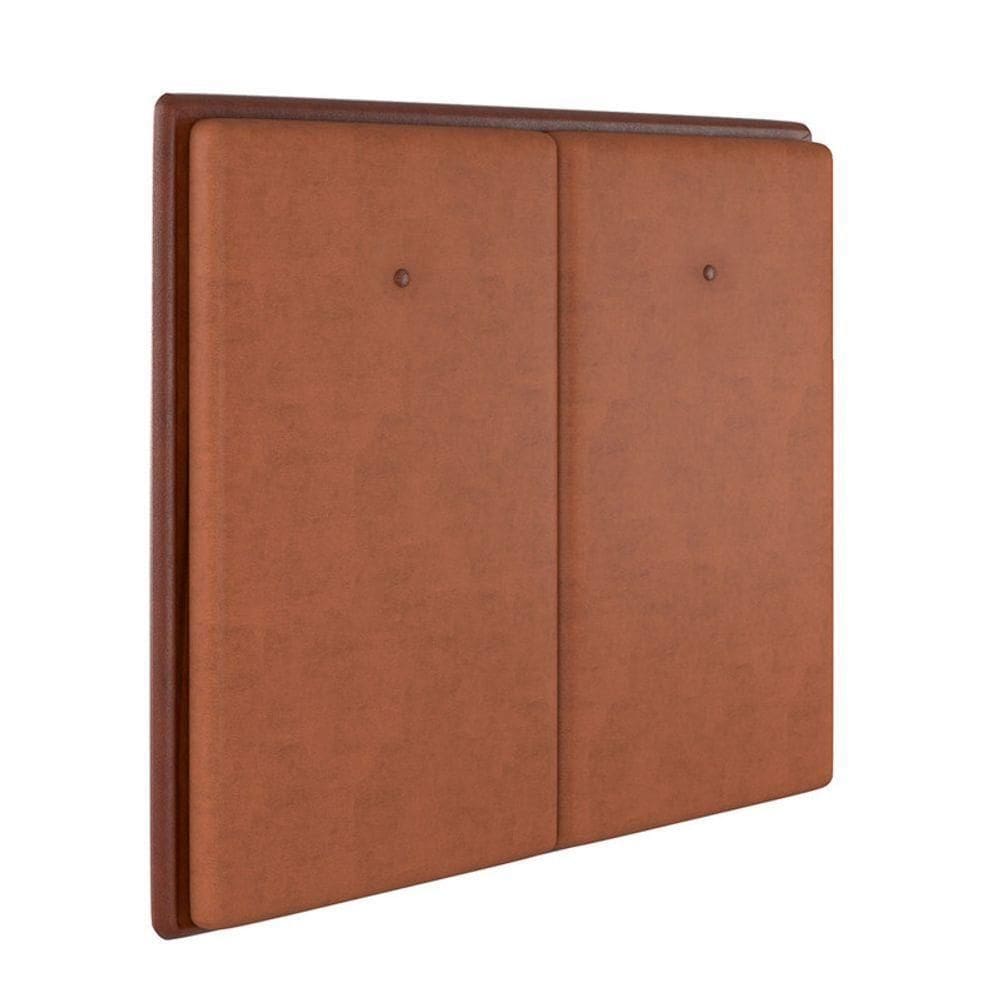 Cabeceira Estofada King 195 Cm Coral Veludo Terracota