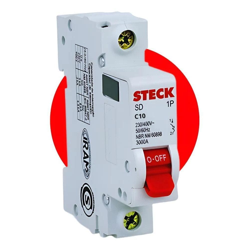 Disjuntor Steck Unipolar Mono 10A 16A 20A 25A 32A 40A 5 10A