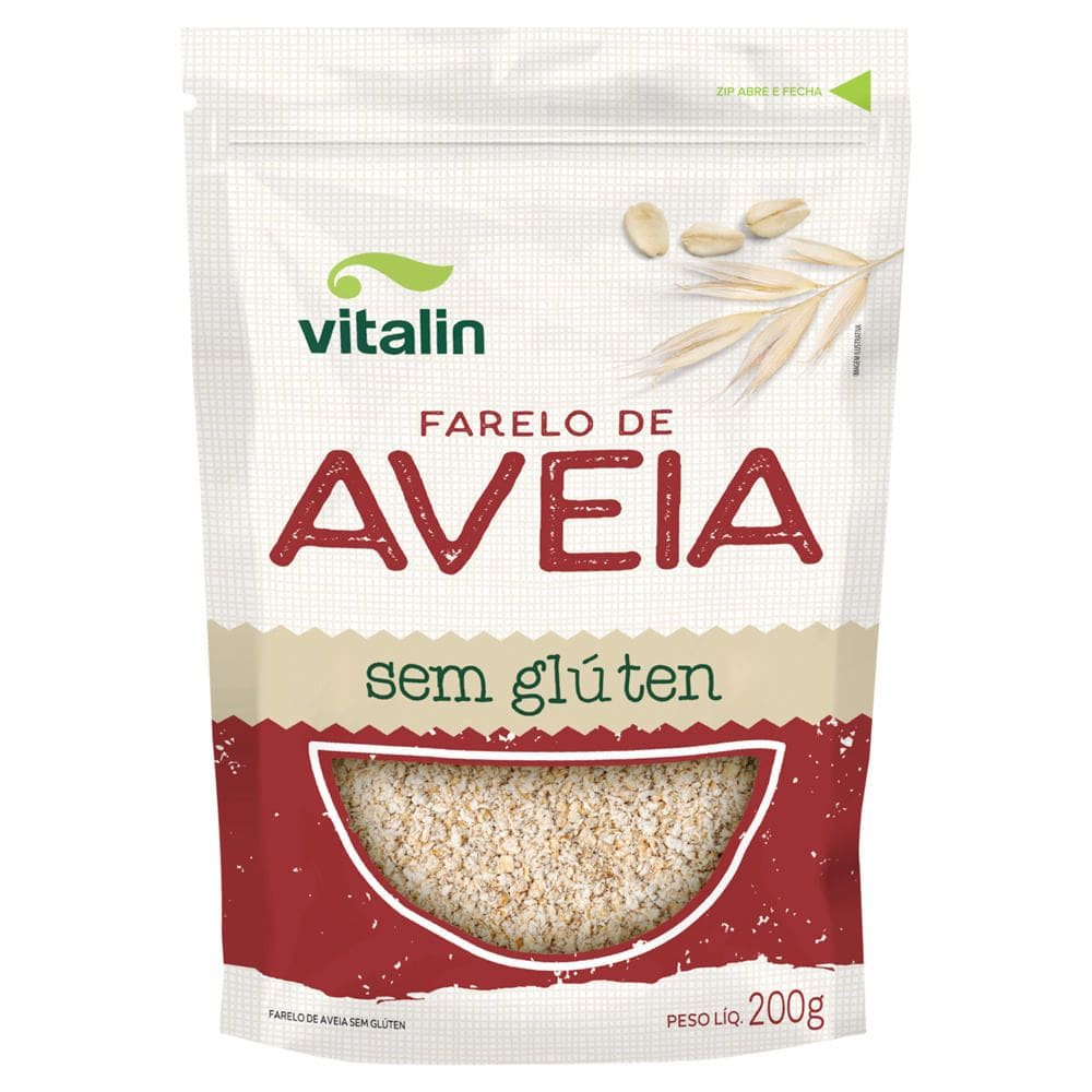 Farelo de Aveia Vitalin Sem Glúten 200g