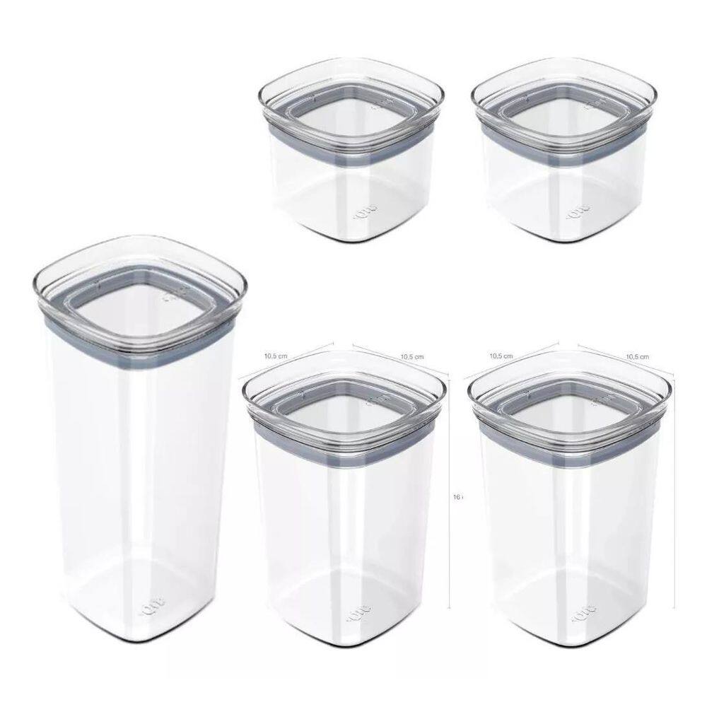 Kit 5 Potes Ob F6198 - Transparante