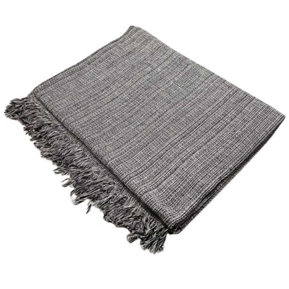 Manta Para Sofá 2 E 3 Lugares Super King Luxo Gigante 3,00x1,80 Cobertor Capa De Sofa E Cama Grande Preto Mesclado