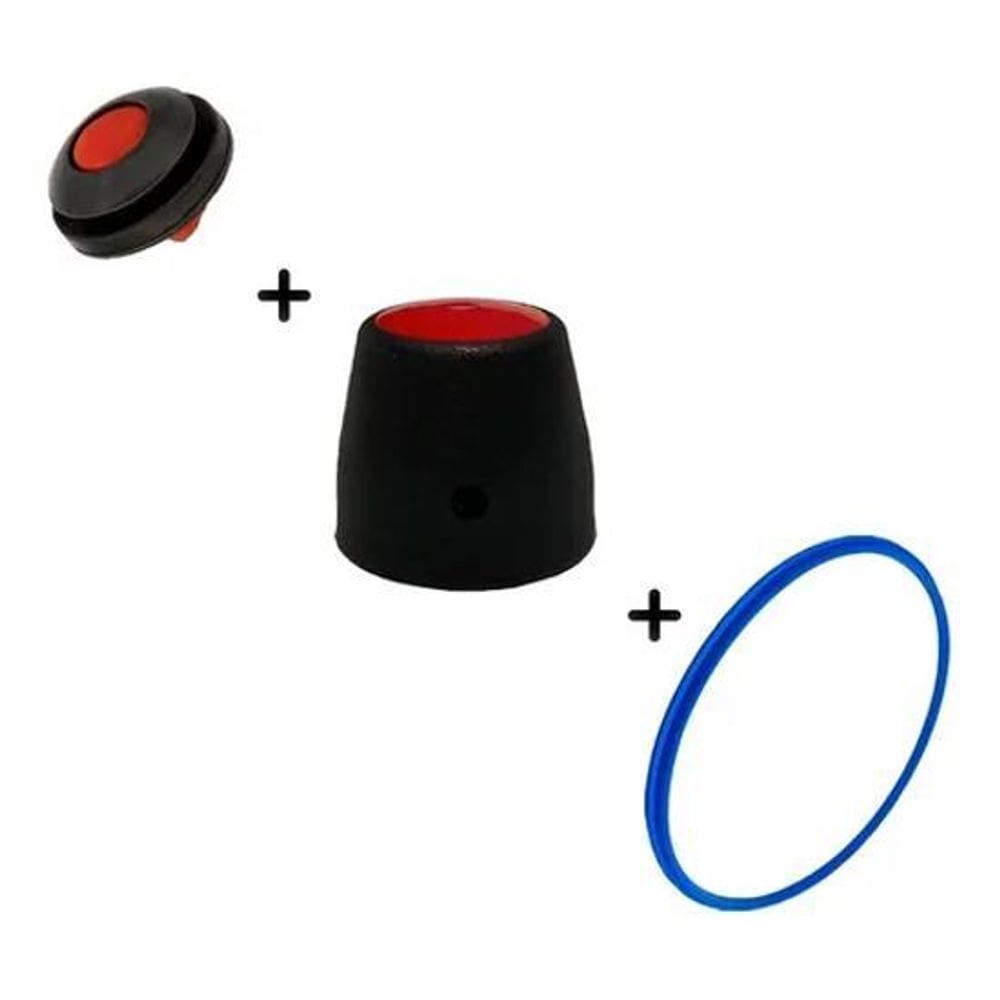 2X Kit Borracha Panela De Pressão 4,5 + Válvula De Segur + P