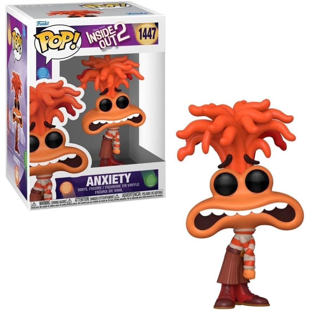 Funko Pop Anxiety 1447 Ansiedade Divertidamente 2 Disney Pixar Inside Out 2