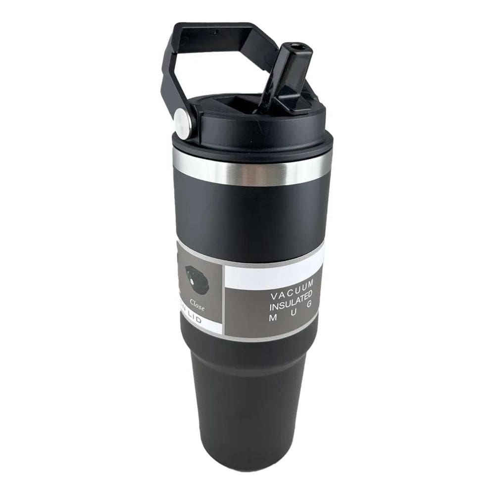Garrafa Copo Térmico Sports Carro Inox Água 900Ml Camping