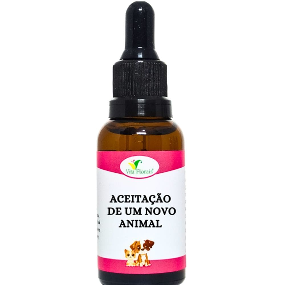 Floral Pet Cachorro e Gato Aceitação de Novo Animal Vita Florais
