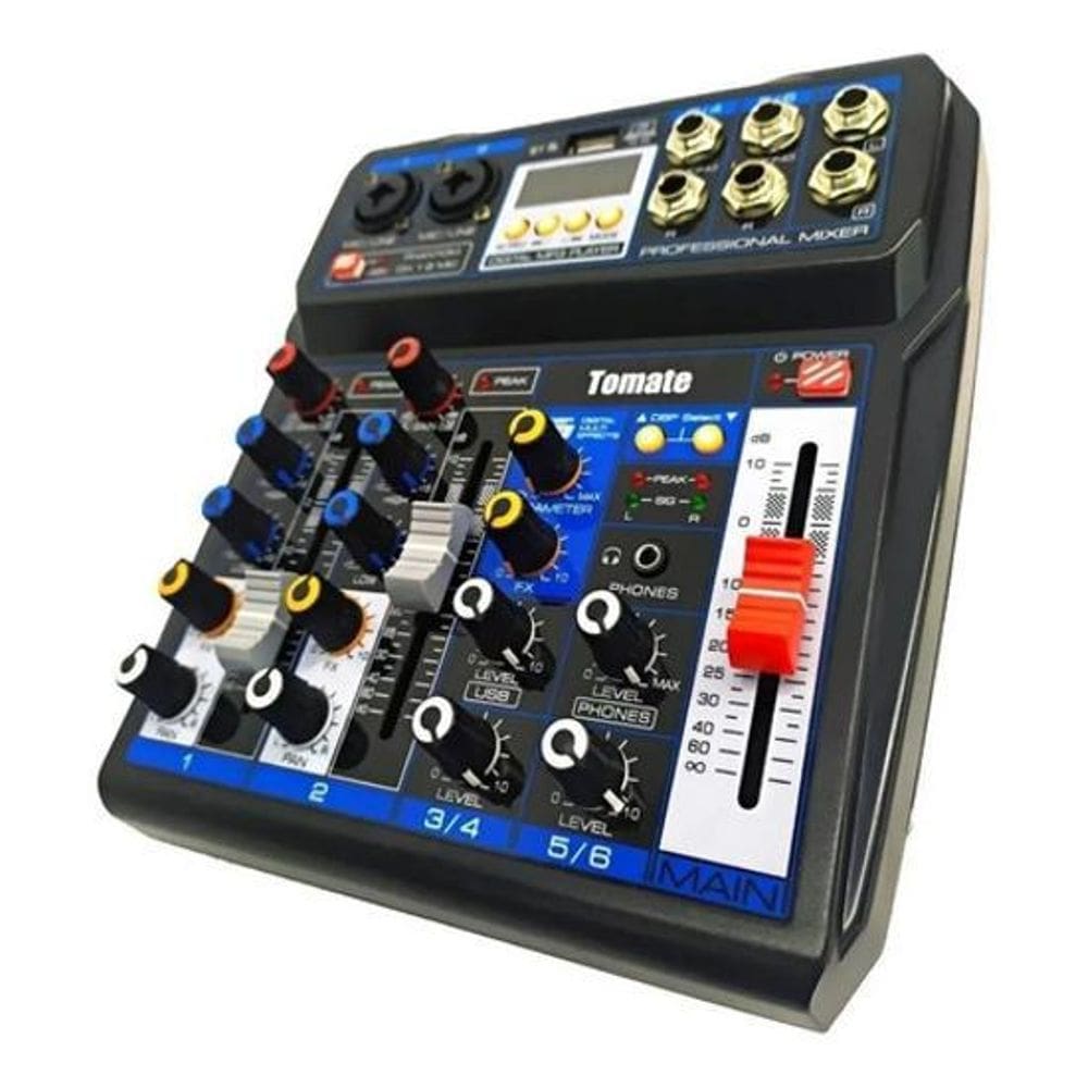 Mesa De Som Minii Tyt-006 Bluetooth Mp3 Tomate