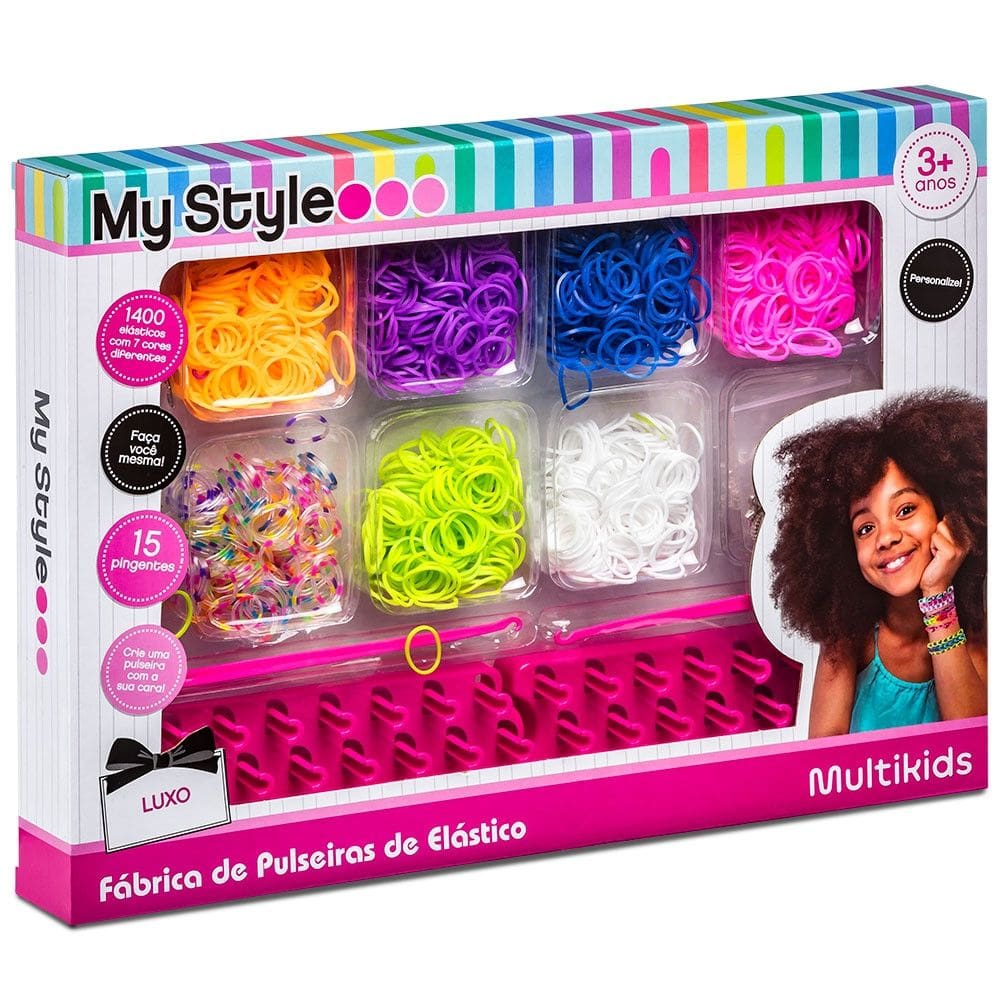 Fabrica de Pulseiras de Elastico Luxo My Style DIY Multikids - BR1473
