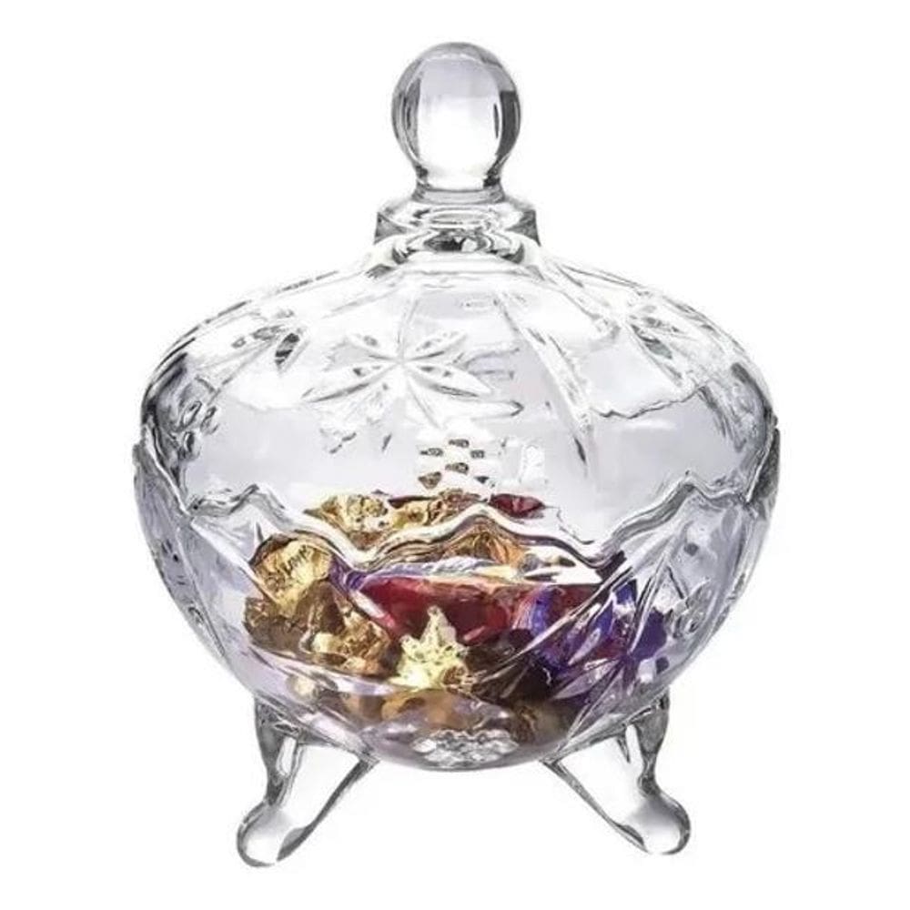 10X Bomboniere De Vidro 500Ml Wincy 17X14Cm Grande Decoraçã