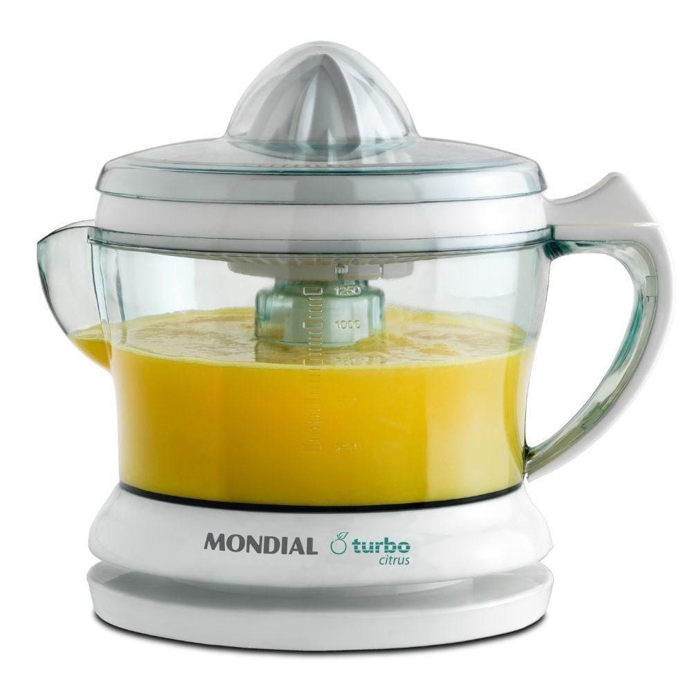 Espremedor De Frutas Mondial 1,25L 25W Turbo Citrus E-01 Branco 110V
