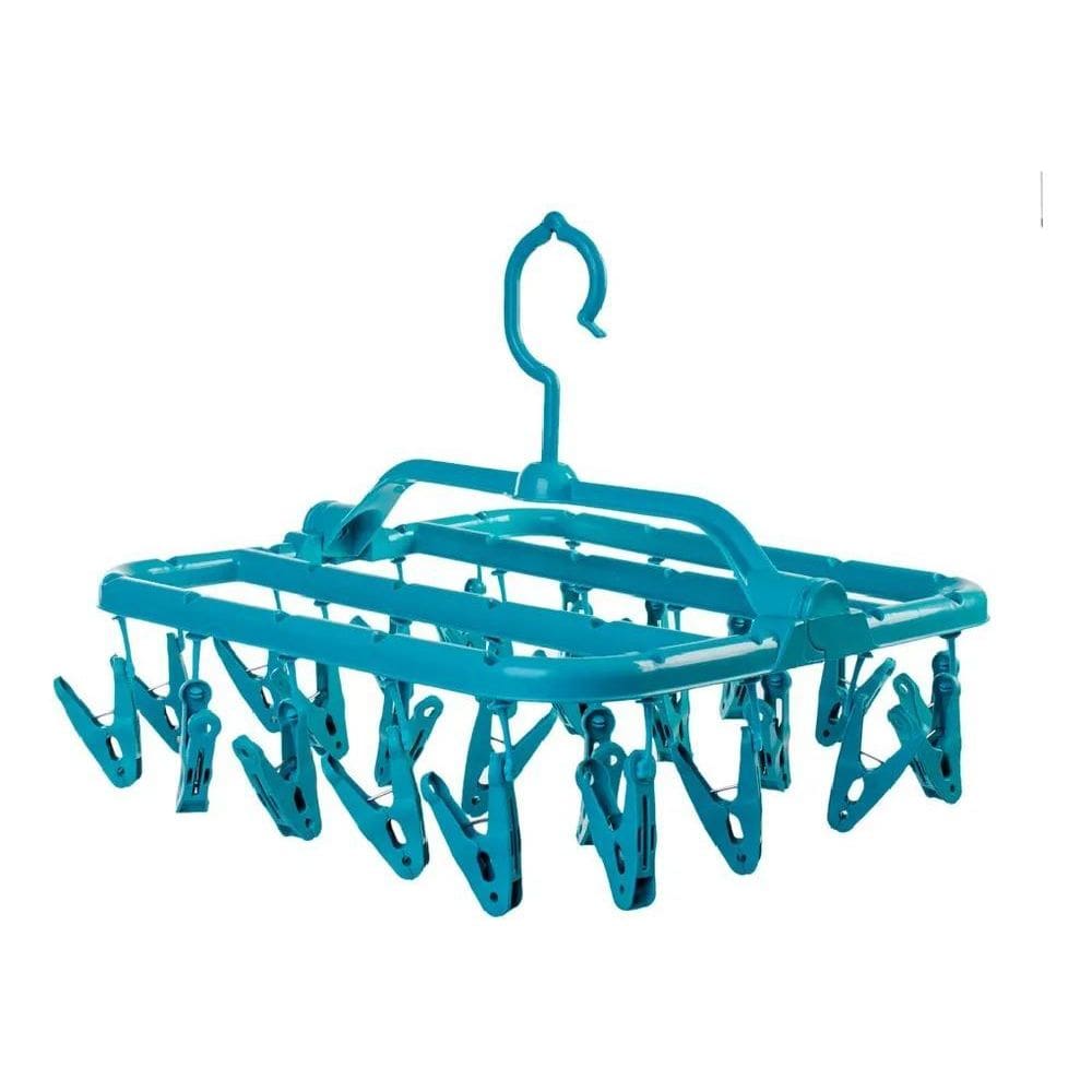 3X Varal Roupas Intimas Delicadas 26 Prendedores Dobrável Co