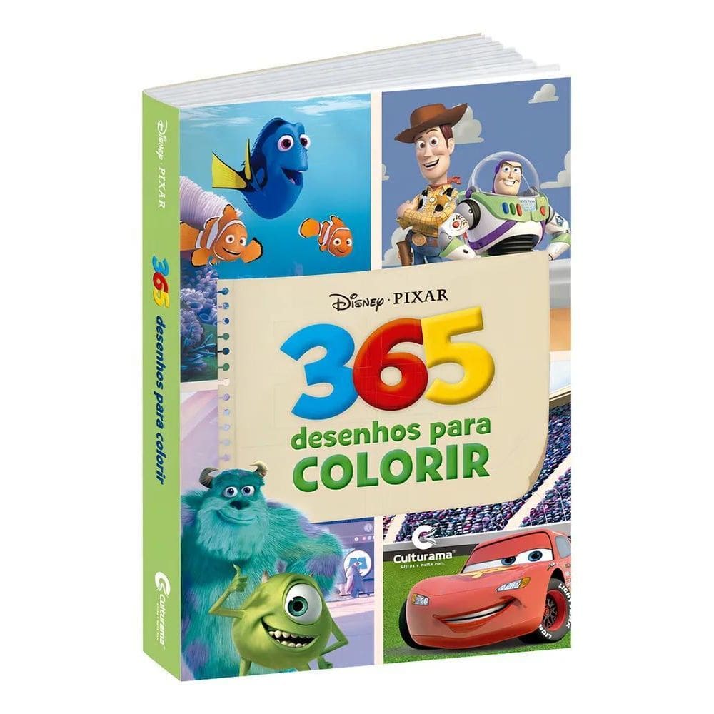 Livro 365 Desenhos Para Colorir Disney Pixar Culturama Infan