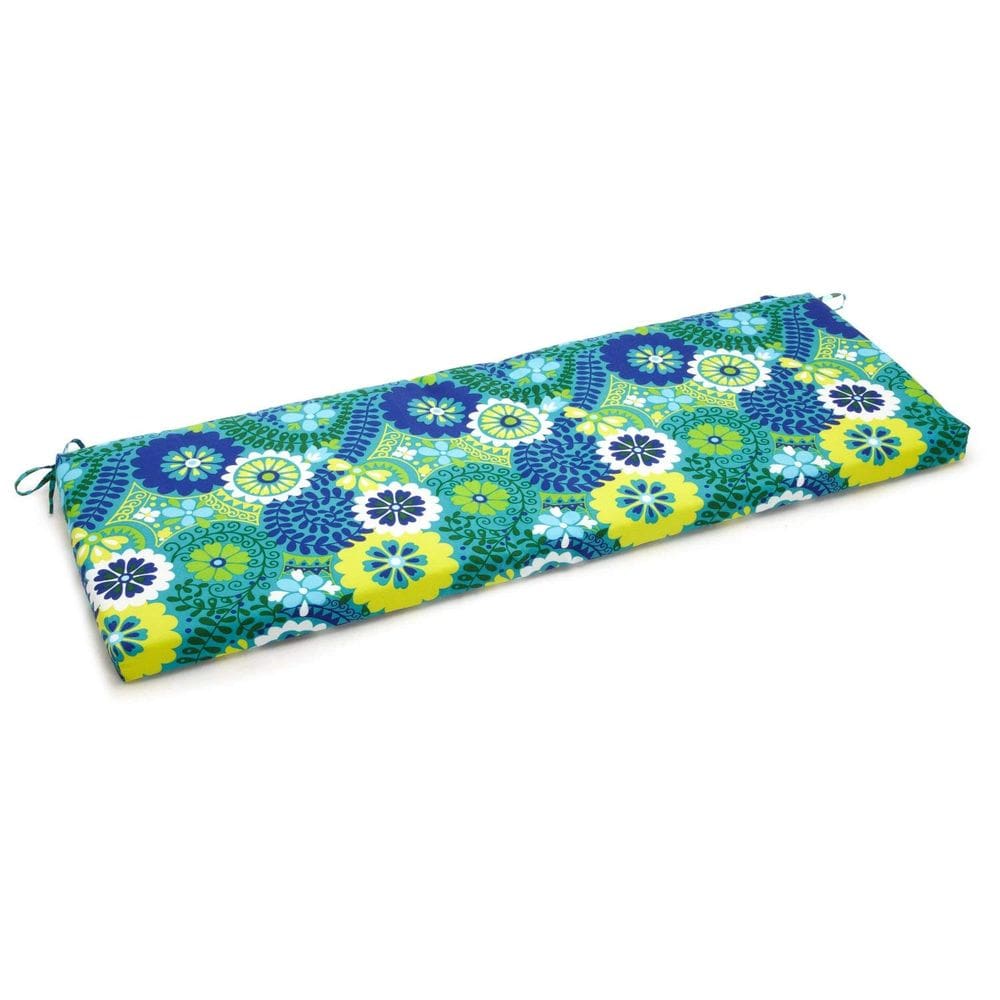 Almofada de banco ao ar livre Blazing Needles 145x48x9 cm Azure