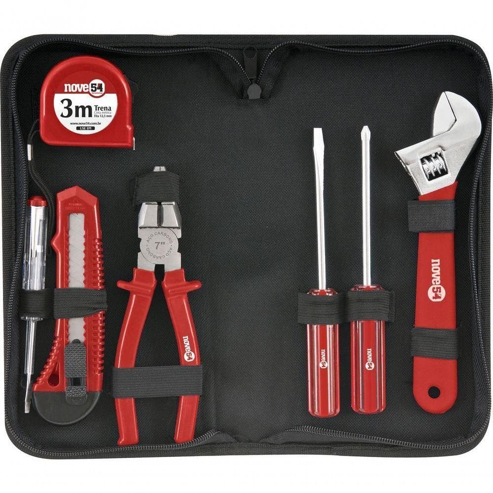 Jogo De Ferramentas Com 8 Peças Aço Carbono Kf008 - Nove54
