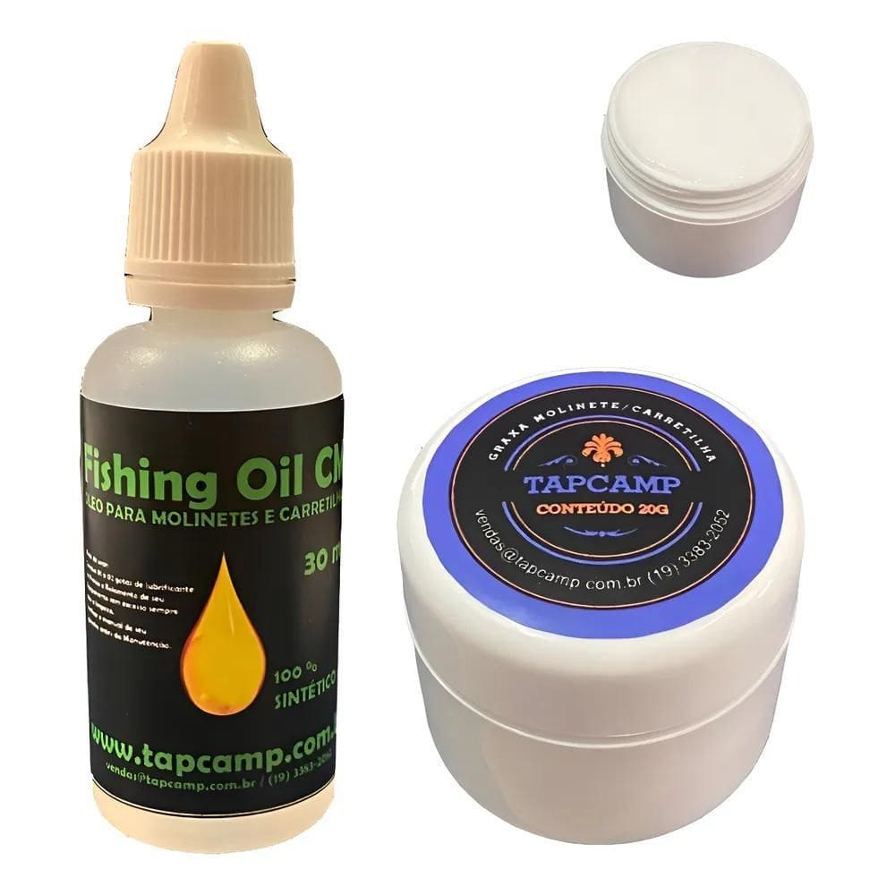 Kit Graxa E Óleo Lubrificantes Para Carretilhas E Molinetes