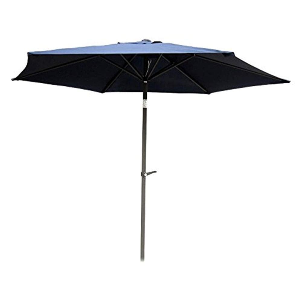 Guarda-chuva ao ar livre International Caravan 8 pés de alumínio preto