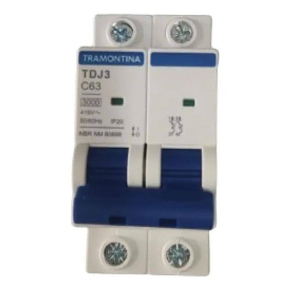 Disjuntor Bipolar Tramontina 10A 16A 20A 25A 32A 40A 50A 6 6