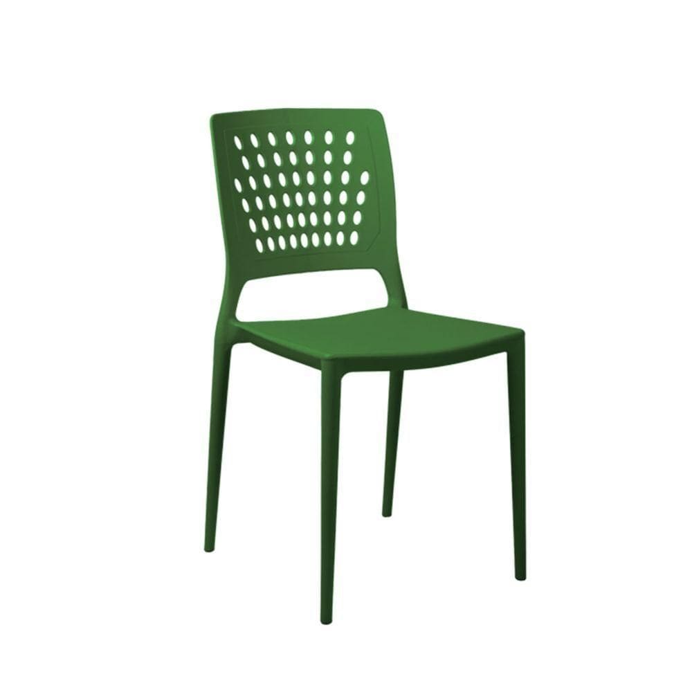 Cadeira Marte Verde Musgo Empilhável Em Polipropileno Acrilys