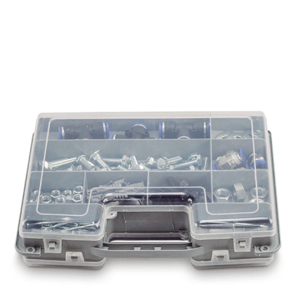 Maleta Estojo Organizador 2 Em 1 Para Organizar Pequenas Peças Bijuterias, Jóias, Parafuso, Objetos De Costura