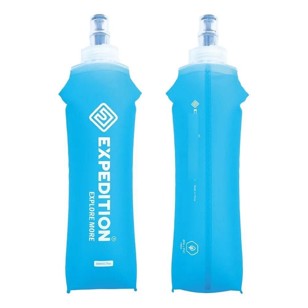 2 Garrafas Squeeze Soft Flask Silic. 500Ml Portátil Dobrável