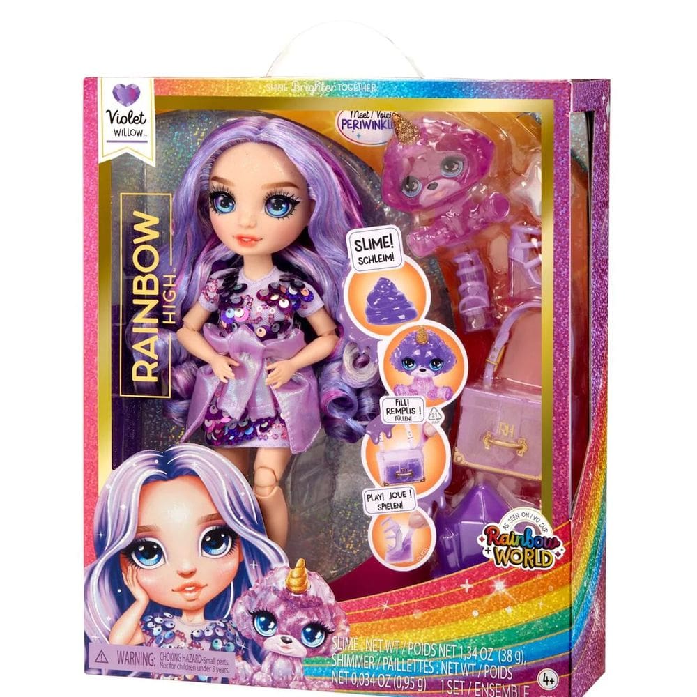 Boneca Violet Willow Rainbow High Com Acessórios - MGA
