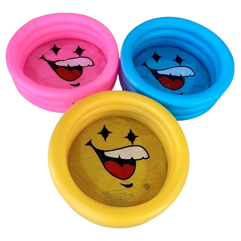Piscina Inflável Redonda 80cm Carinha Feliz Infantil 90 Lt