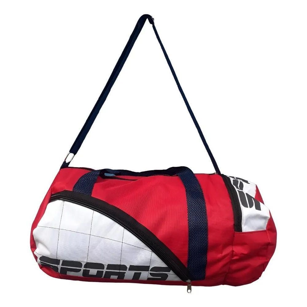 Bolsa Sport Premiun 4 Cores Academia Trein Vermelho E Branco