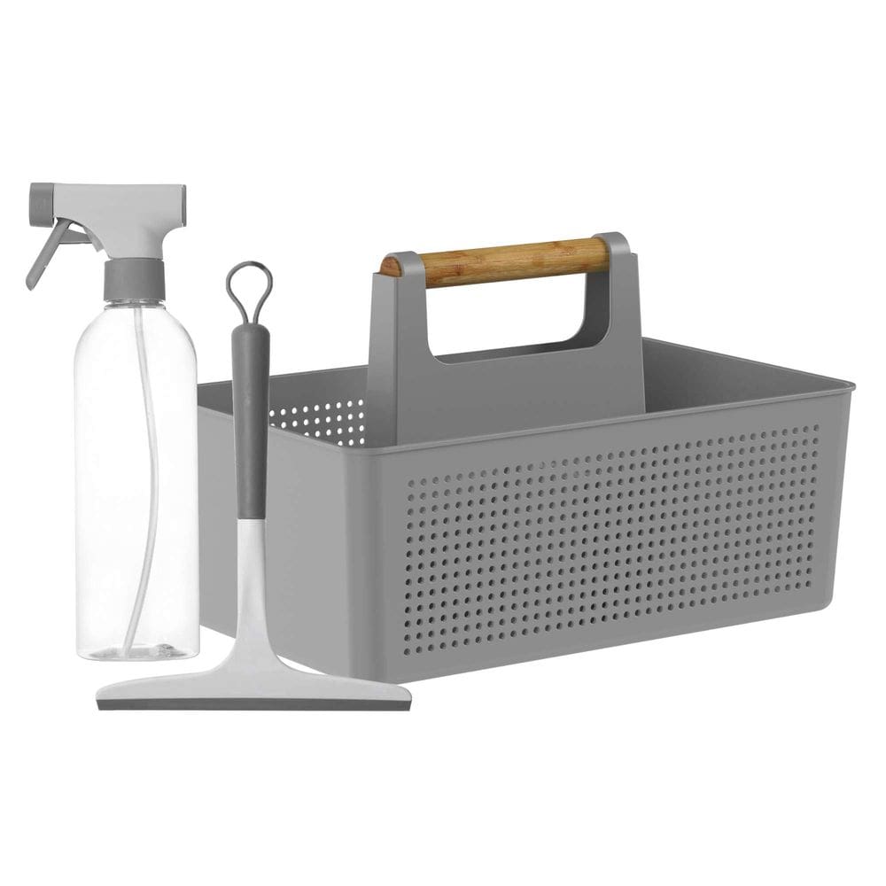 Conjunto Lavanderia Completa Flow com 3 Peças Chumbo - Ou