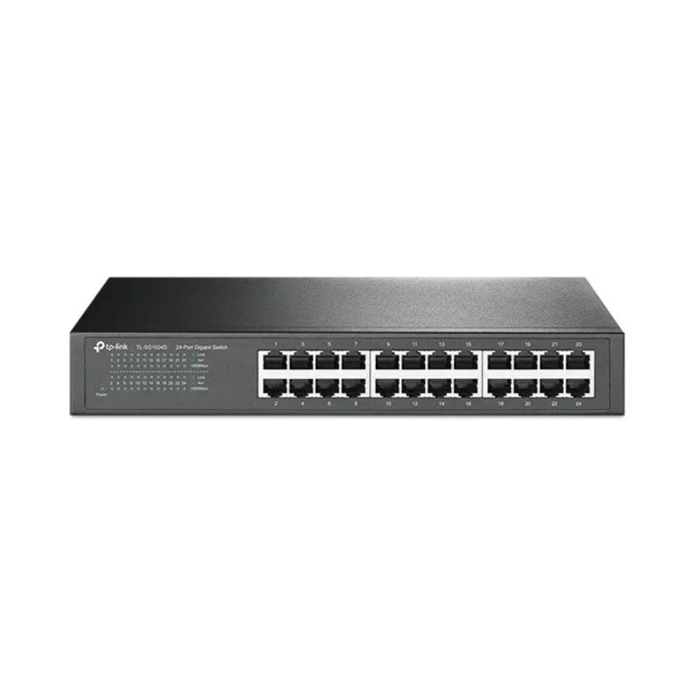 Switch 24 Portas Tp-Link TL-SG1024DBR Rack Não Gerenciavel