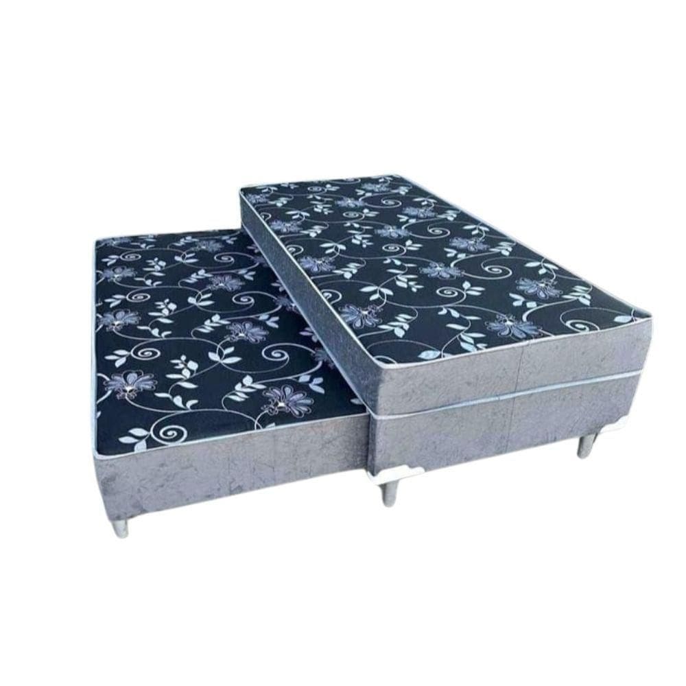 Bicama Solteiro Colchão Conjugado 5cm Com Cama Auxiliar