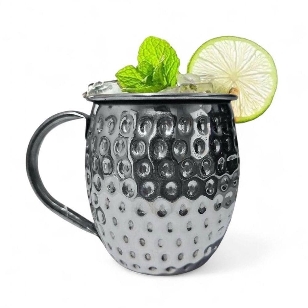 Caneca Moscow Mule Martelada Drink Premium 580ml Inox