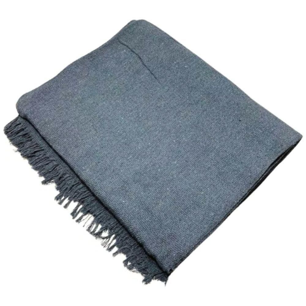Manta Grande Para Sofá 1,70x2,20 Capa De Sofa Decorativa E Protetora 100% Algodão Cinza Escuro