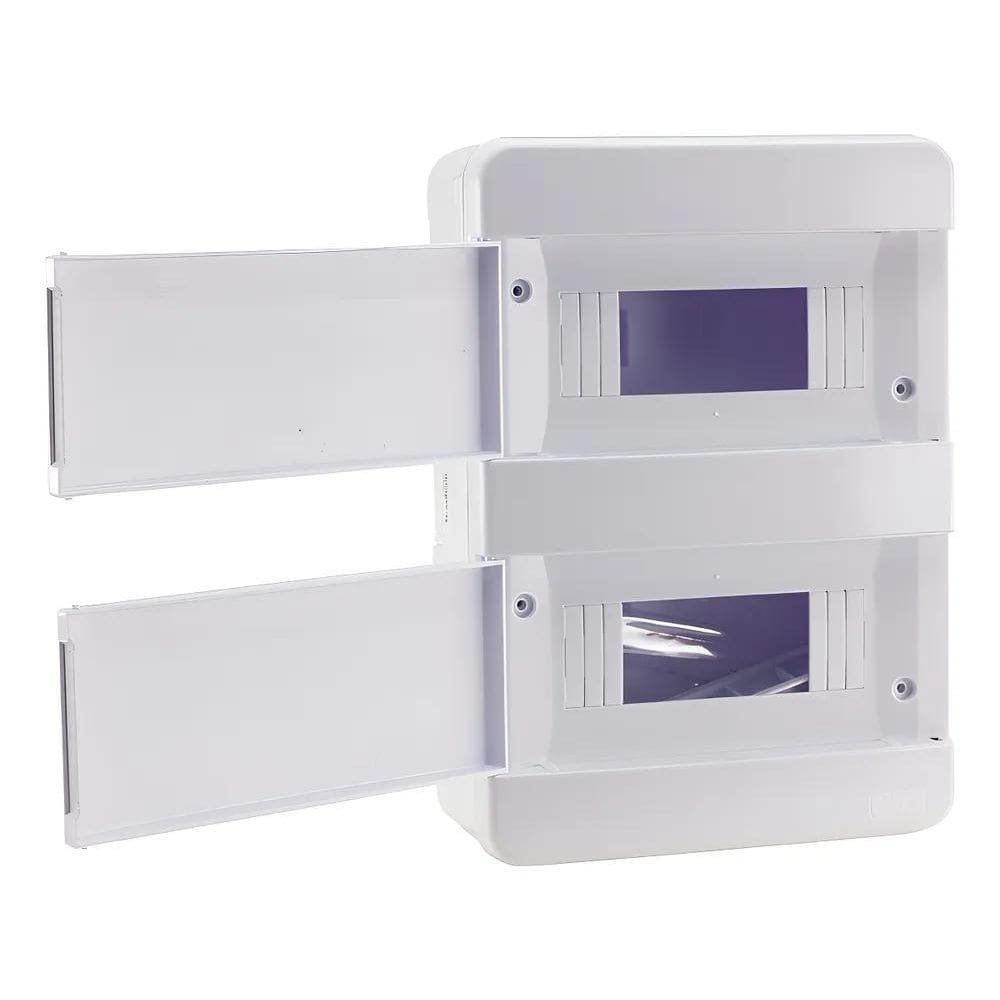 Quadro Distribuição 16 Disjuntores Din Br Sobrepor Forceline