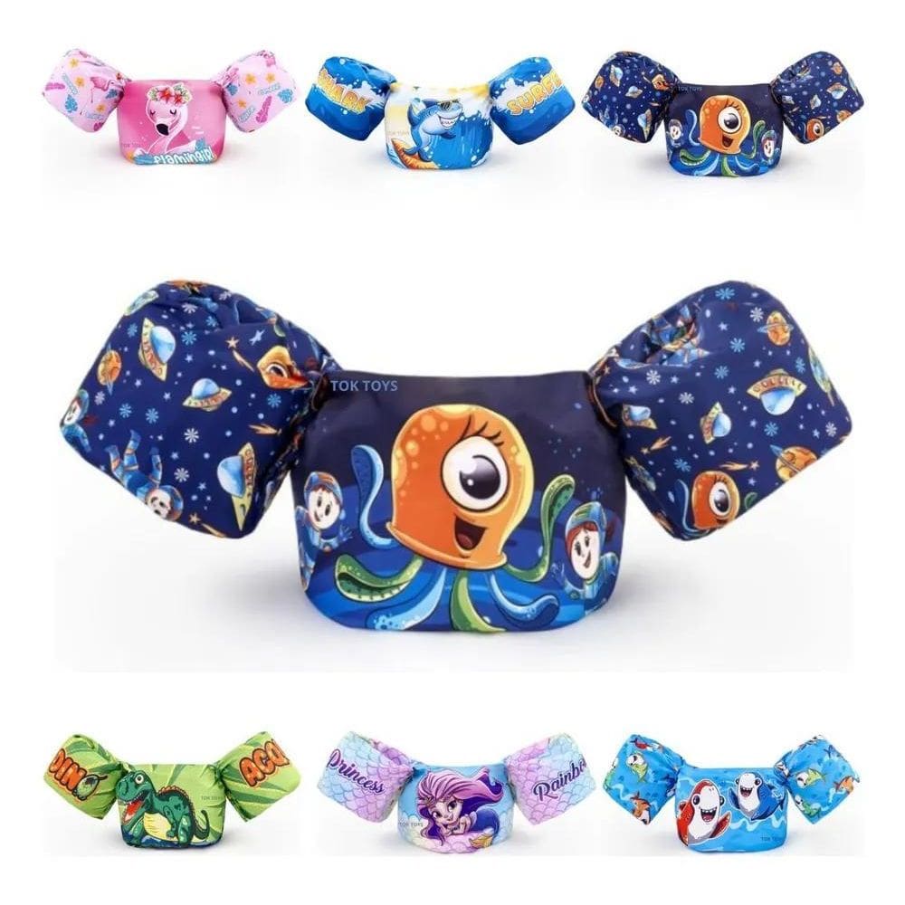 Colete Piscina Criança Infantil Kids Boia De Br Space Invade