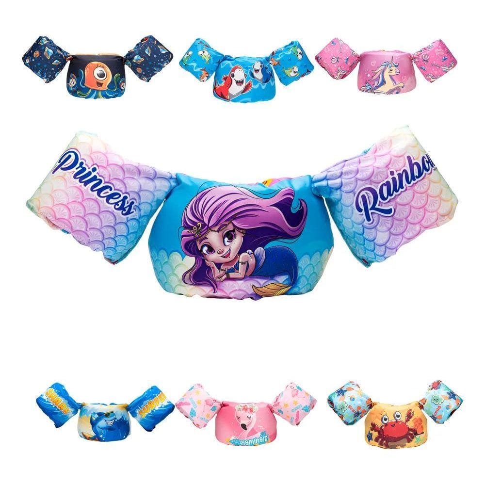 Colete Flutuador Infantil Salva Vidas Não Fura Acqu Sereia