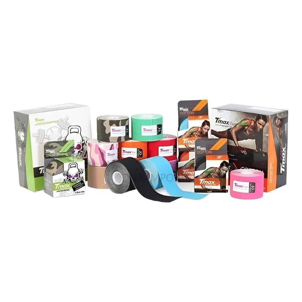 Fita Tape Bandagem Adesiva Elástica Tmax Kinesiology Prem Be