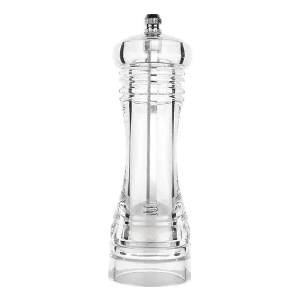 2X Moedor Sal Grosso E Pimenta Em Acrílico E Cerâmica 18 Cm