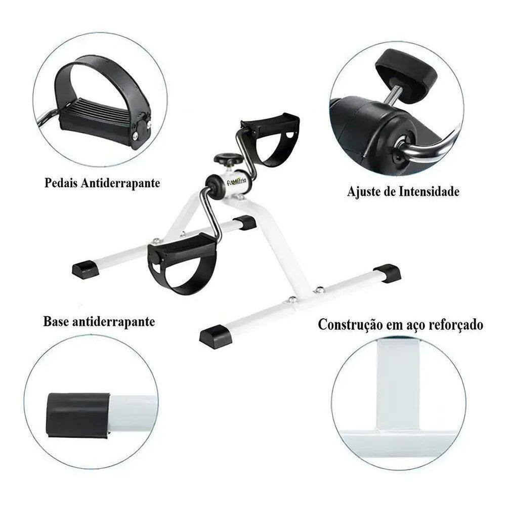 Mini Bicicleta Ergométrica Portátil Reabilitação Fisioterapi